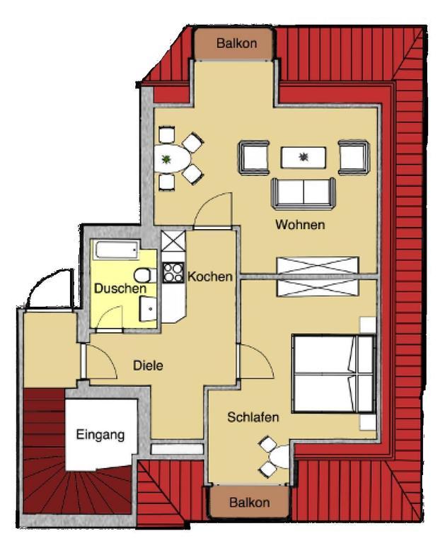 호바흐트 Ferienwohnanlage Duenenhaus 아파트 외부 사진