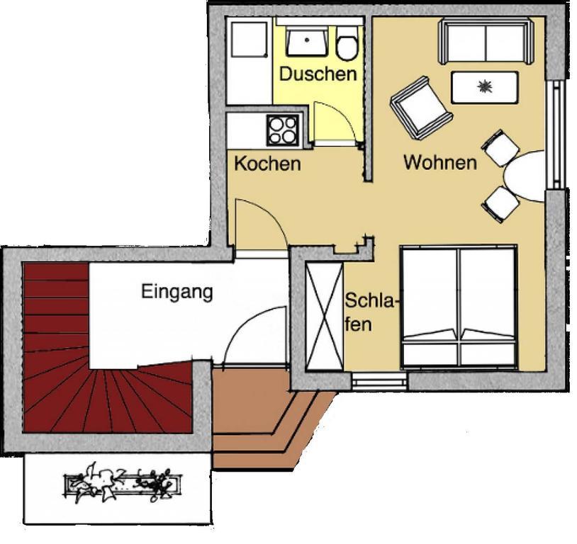 호바흐트 Ferienwohnanlage Duenenhaus 아파트 외부 사진